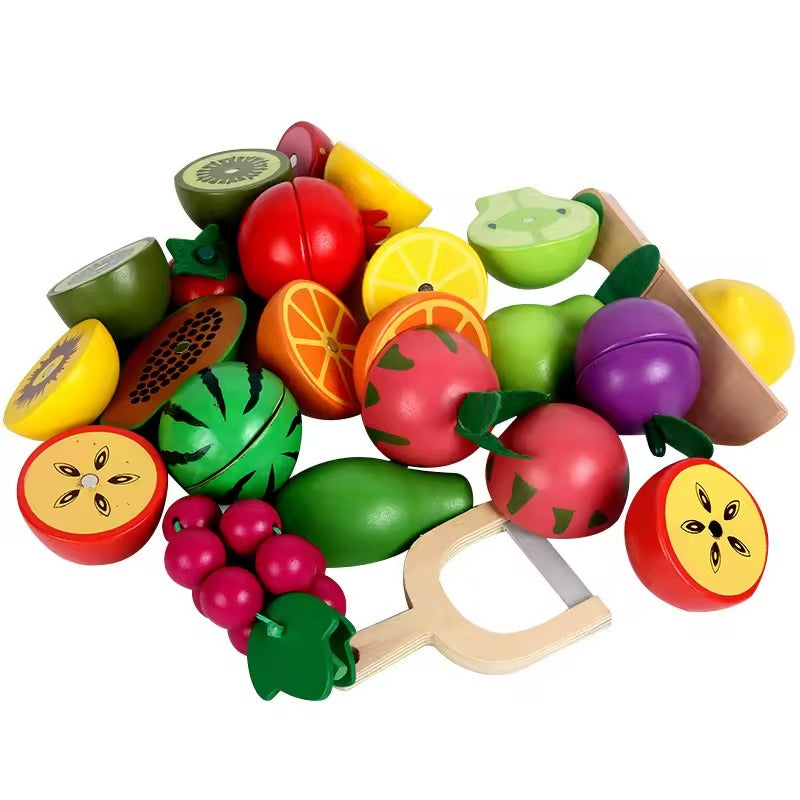 Juego Didáctico De Frutas Cortar Para Niños