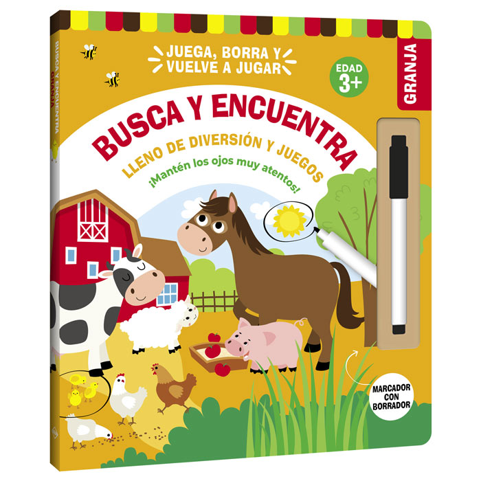 Libro Interactivo Busca Y Encuentra Borrable Niños