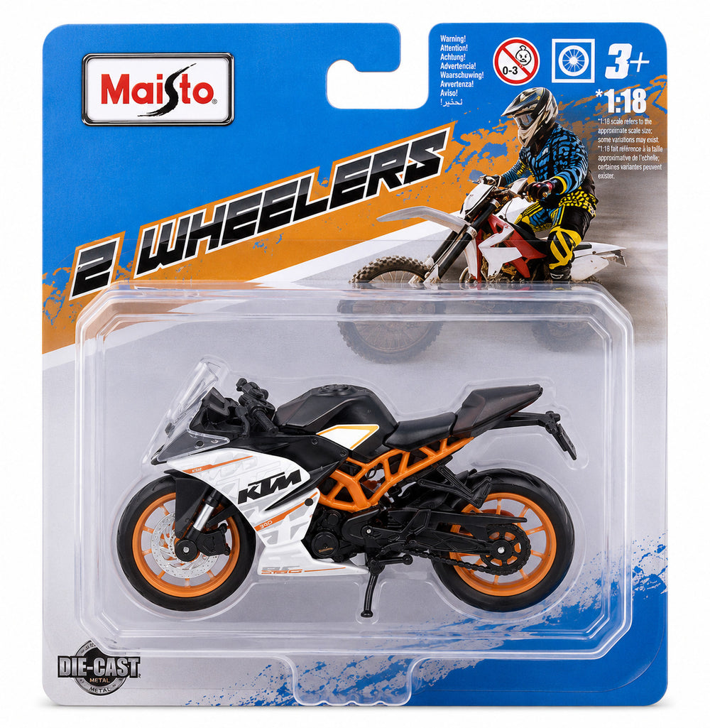 Moto Escala 1:18 Coleccionable Maisto Ktm Rc 390 Negro