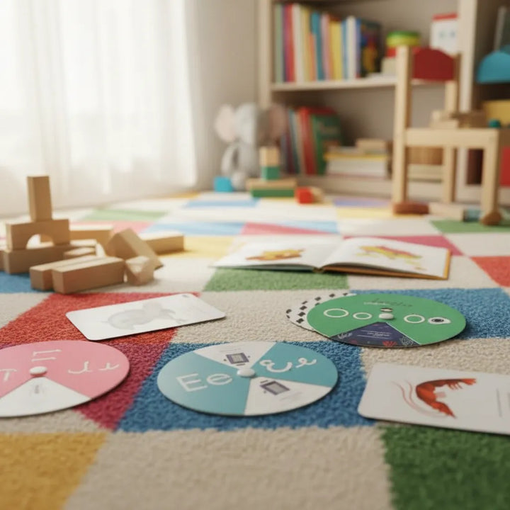Juego Didáctico Ruletas Para Aprender Vocales Para Niños