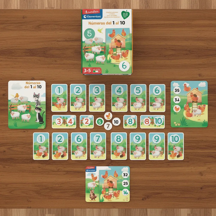 Juego Didactico Números Del 1 Al 10 Para Niños