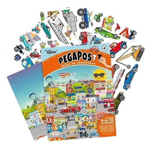 Set Educativo Medios de Transporte Niños