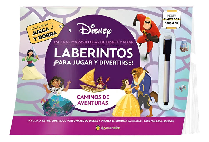 Libro Didáctico Laberintos Disney Pixar Para Niños