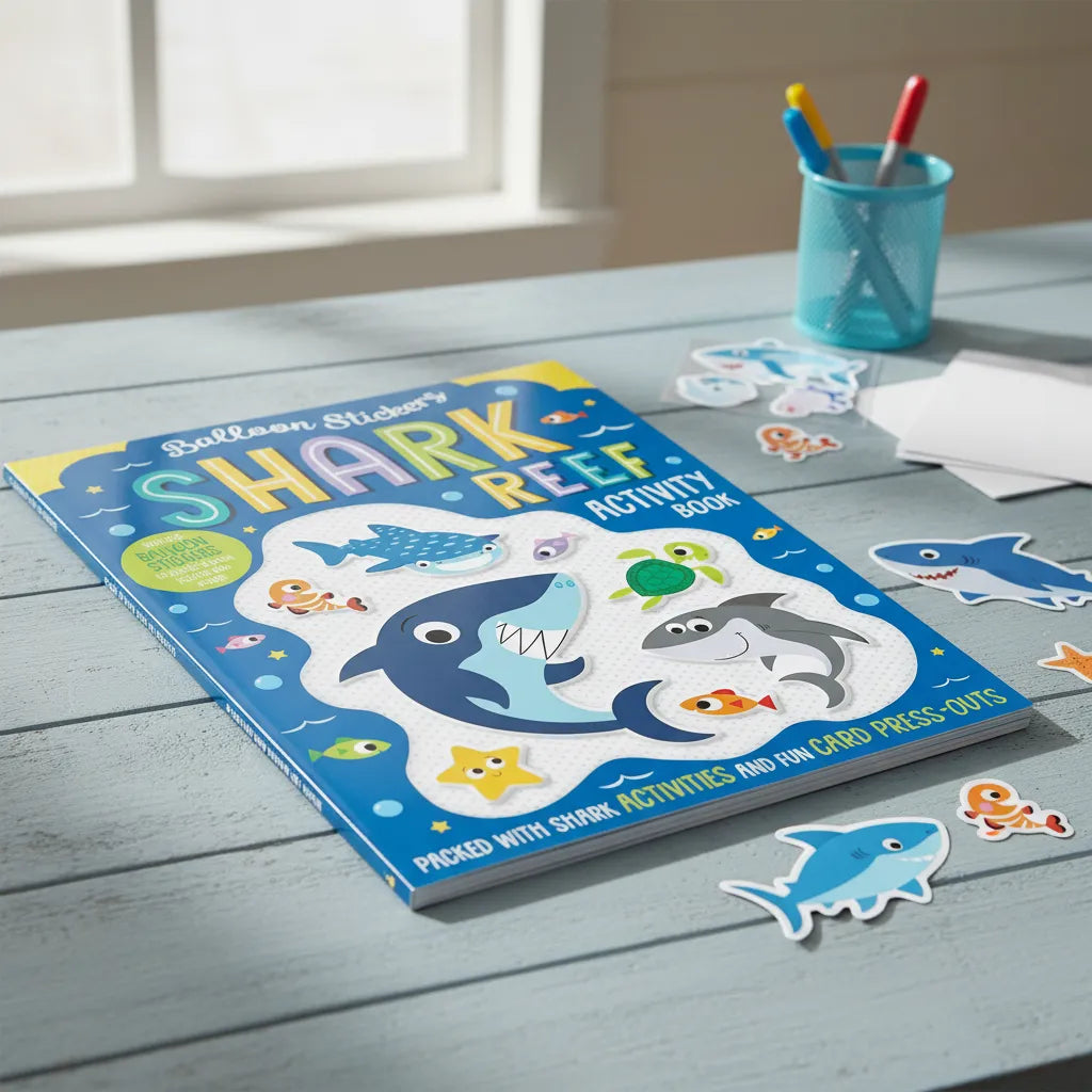 Libro De Actividades Con Stickers Animales Del Mar