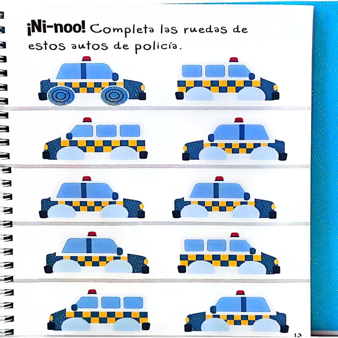 Libro Infantil Transporte Pinta Con Huellas Niños