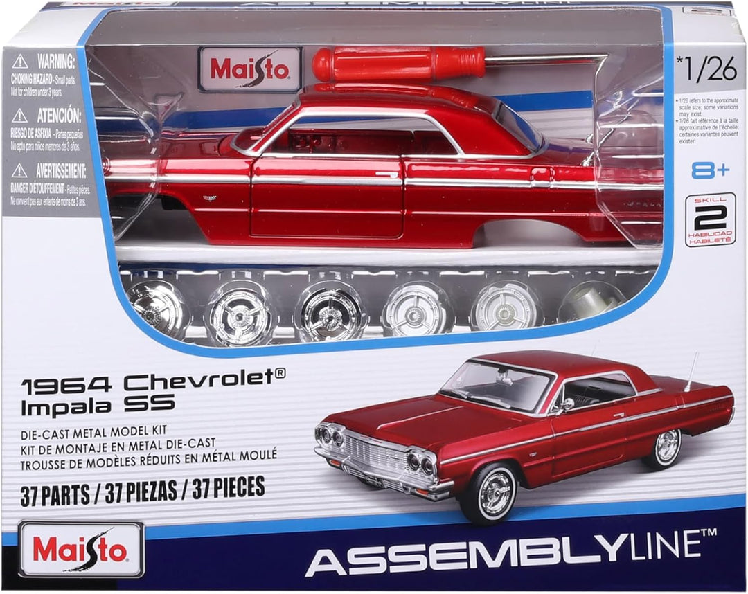 Carro Ensamblar 1:24 Al 1964 Chevrolet Impala Ss