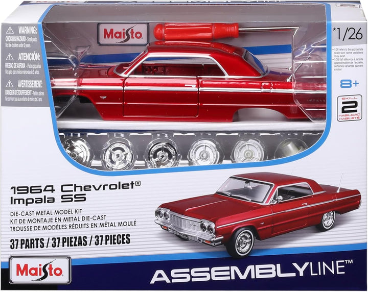 Carro Ensamblar 1:24 Al 1964 Chevrolet Impala Ss