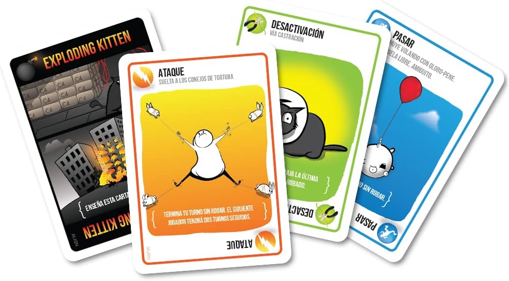 Juego De Mesa Exploding Kittens Nsfw Para Adultos