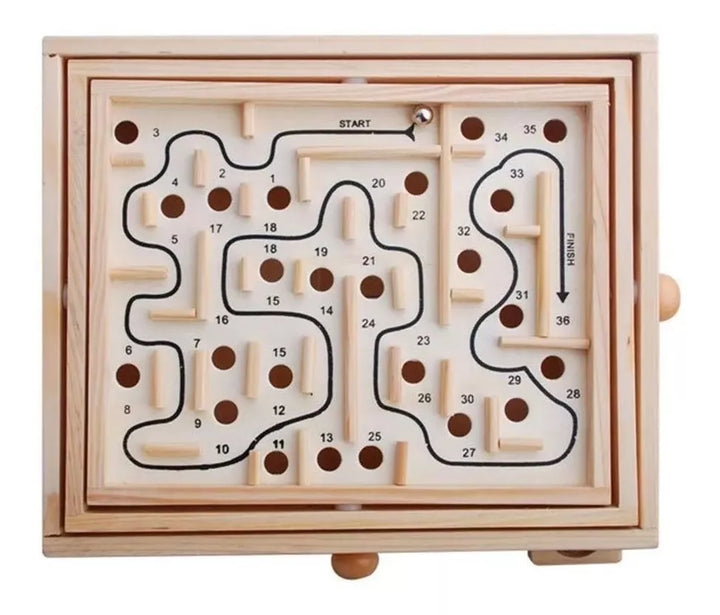 Juego Didáctico De Laberinto De Madera  Niños