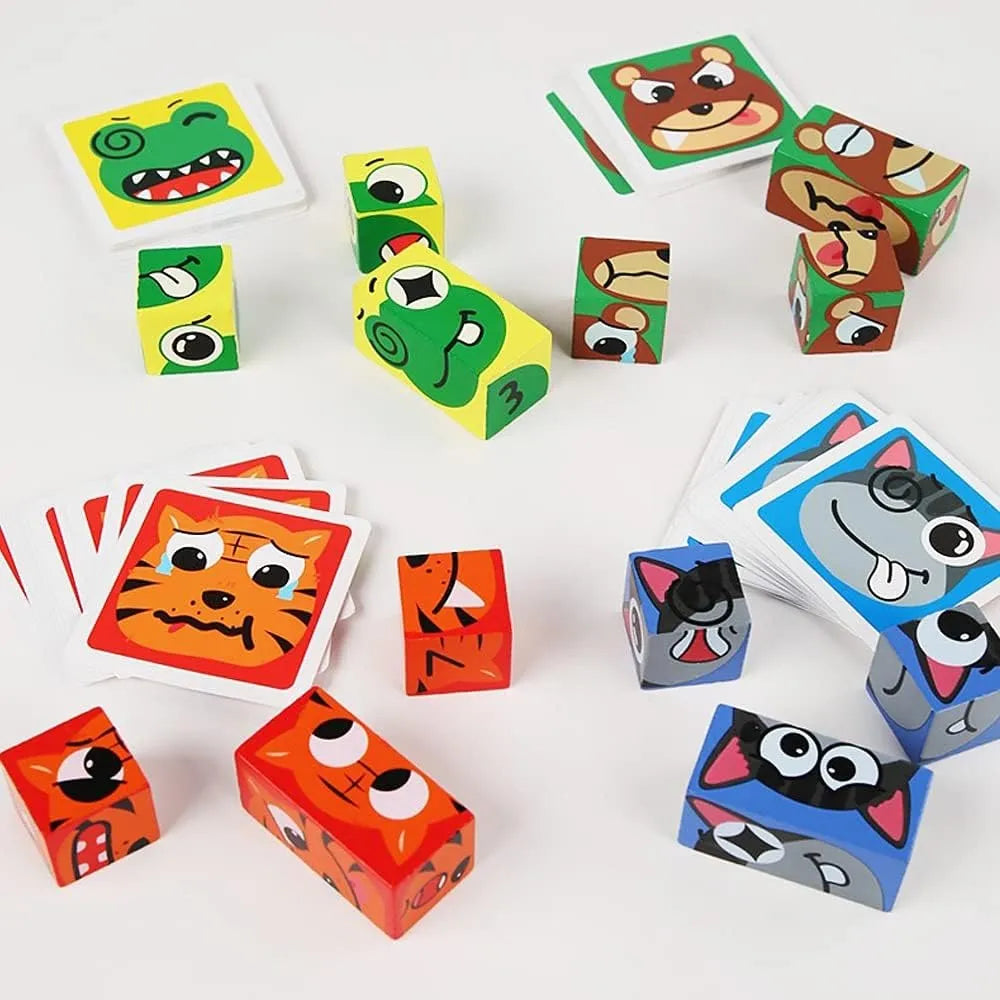 Rompecabezas 6 En 1 Animales Emociones