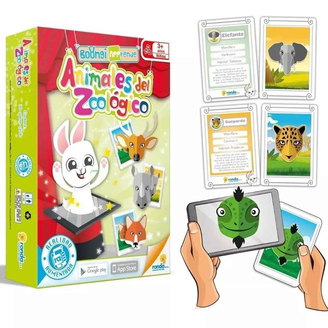 Juego De Mesa Animales Del Zoológico  Para Niños