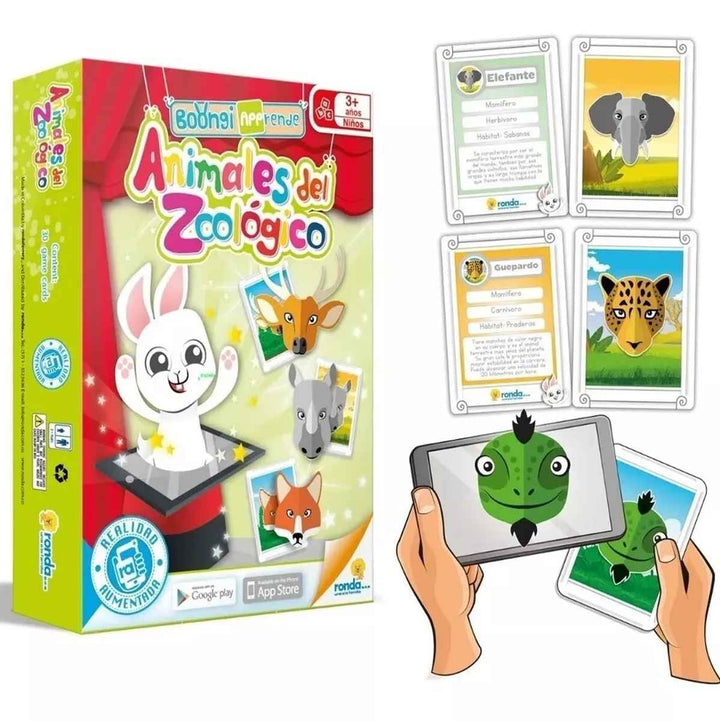 Juego De Mesa Animales Del Zoológico  Para Niños