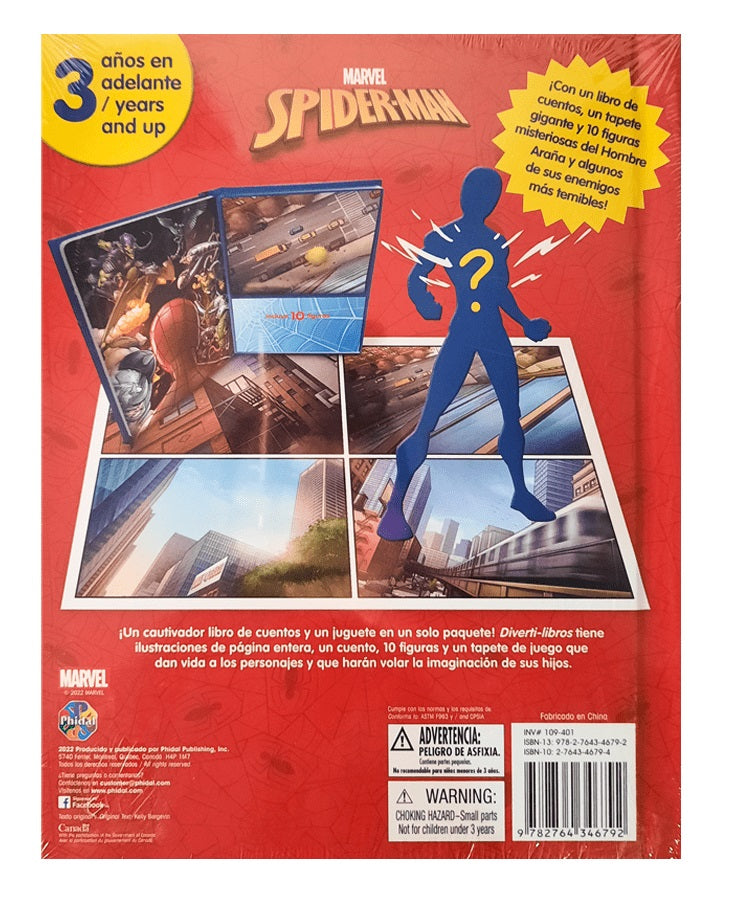 Libro Infantil Spiderman 10 Figuras Y Tapete