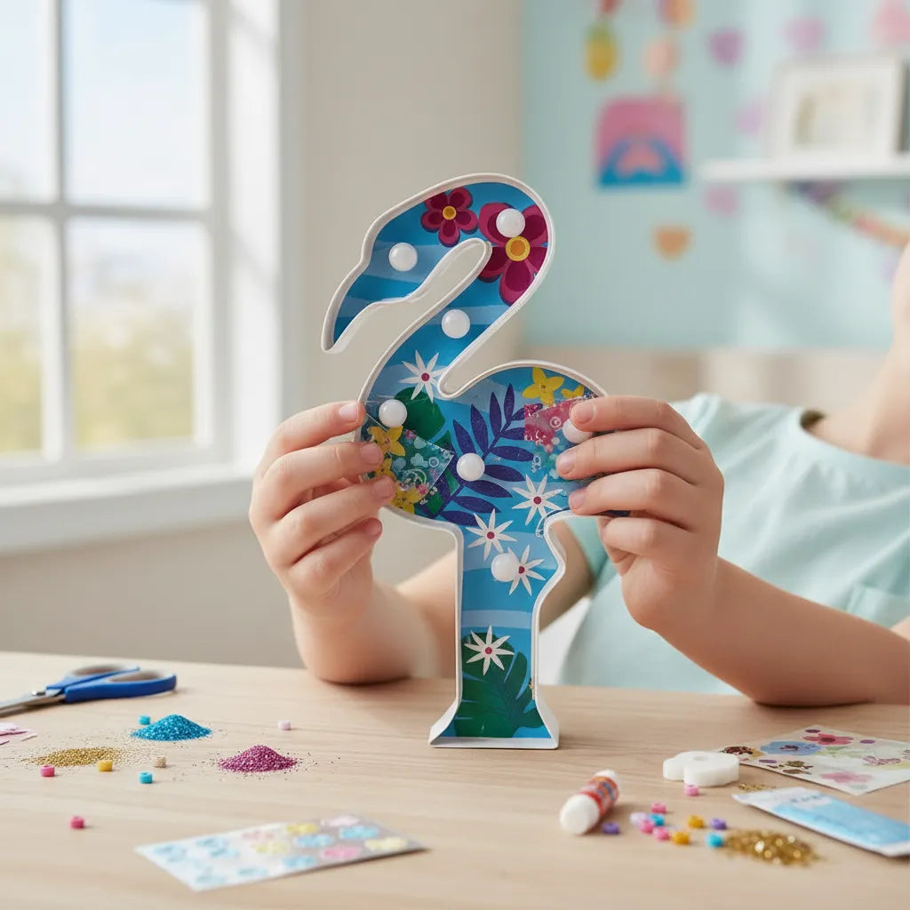 Lámpara de flamingo para decorar