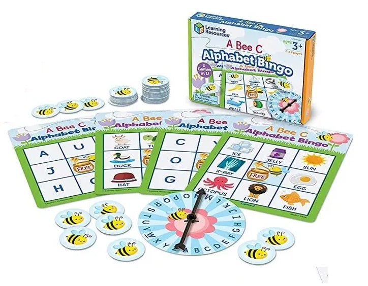 Juego Mesa Bingo De Alfabeto Para Niños