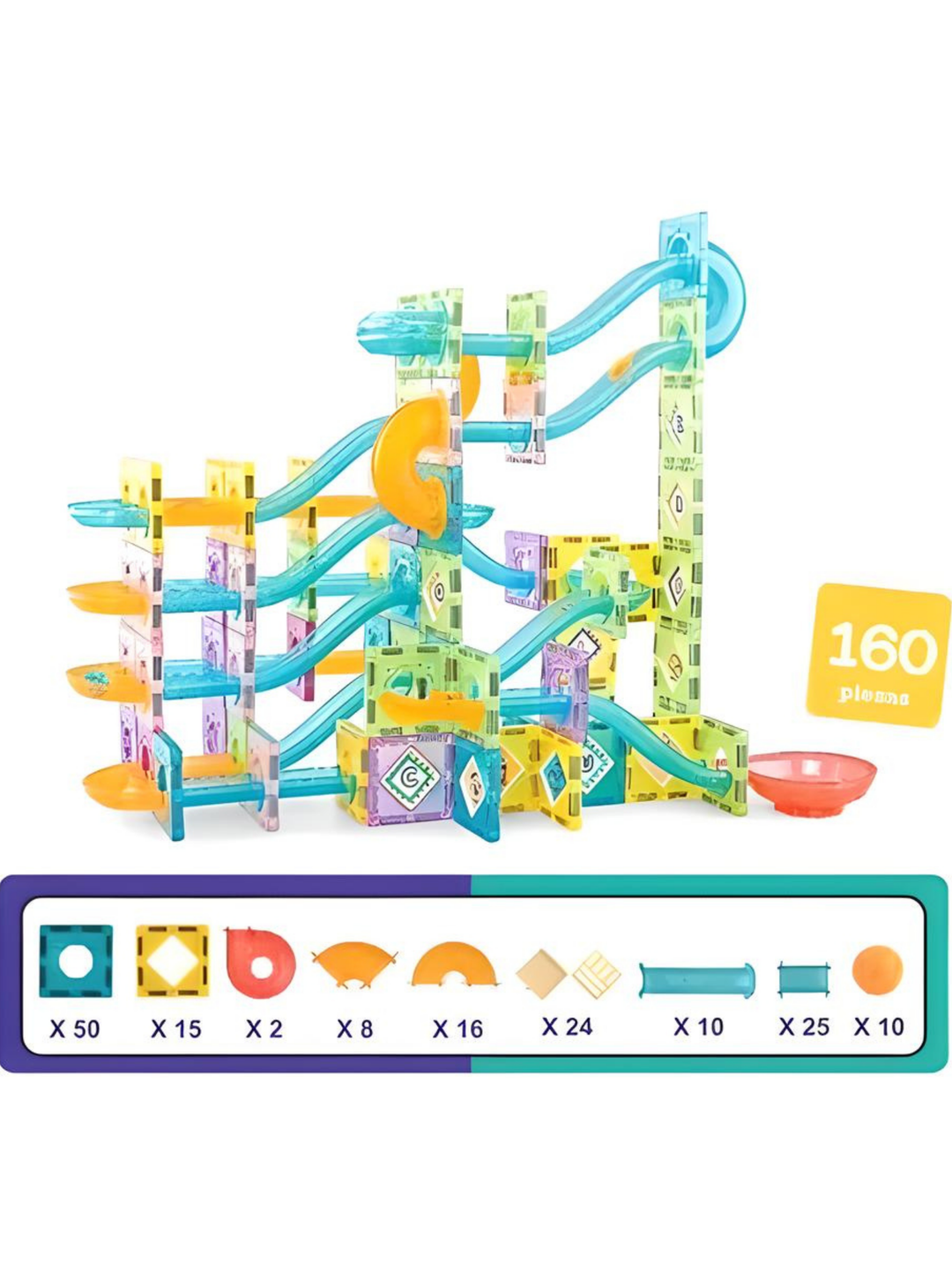 Laberintos Magnéticos 160 Piezas Construcción