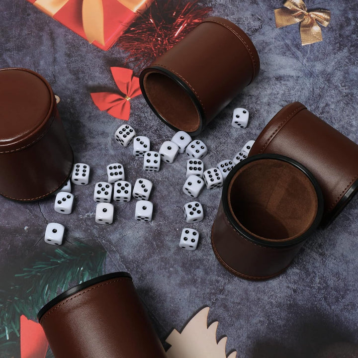 Juego Set De Dados De Lujo Con 5 Vasos y 30 Dados adultos