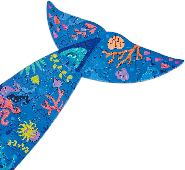 Rompecabezas Ballena Brillante 200 Piezas Para Niños