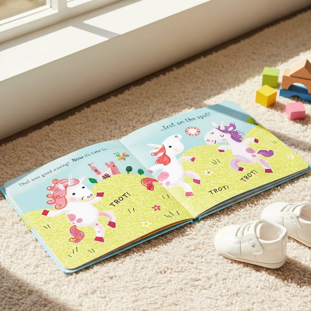 Libro Didáctico Con Sonido Baila Con Los Unicornios Niños