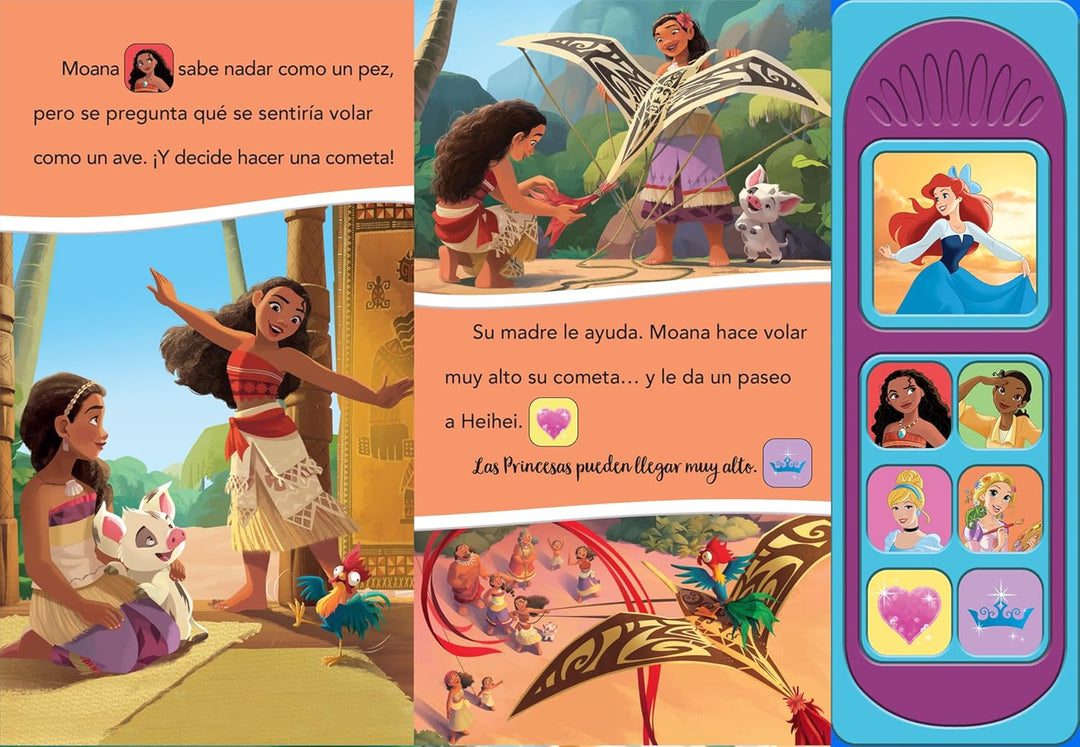 Libro Disney Princesas Aprende Jugando Sonidos Para Niños