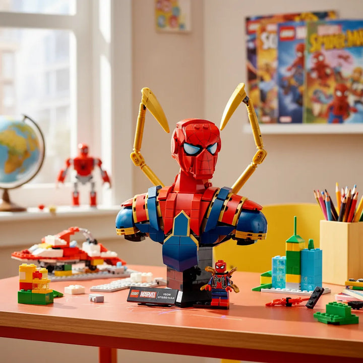 Juego De Construcción Iron Spiderman 379 Piezas Para Niños