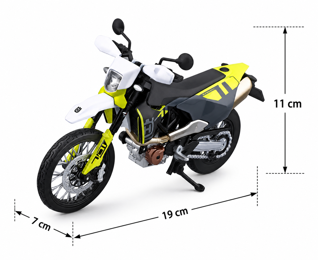Moto escala 1/12 2023 Husqvarna 701 Supermoto