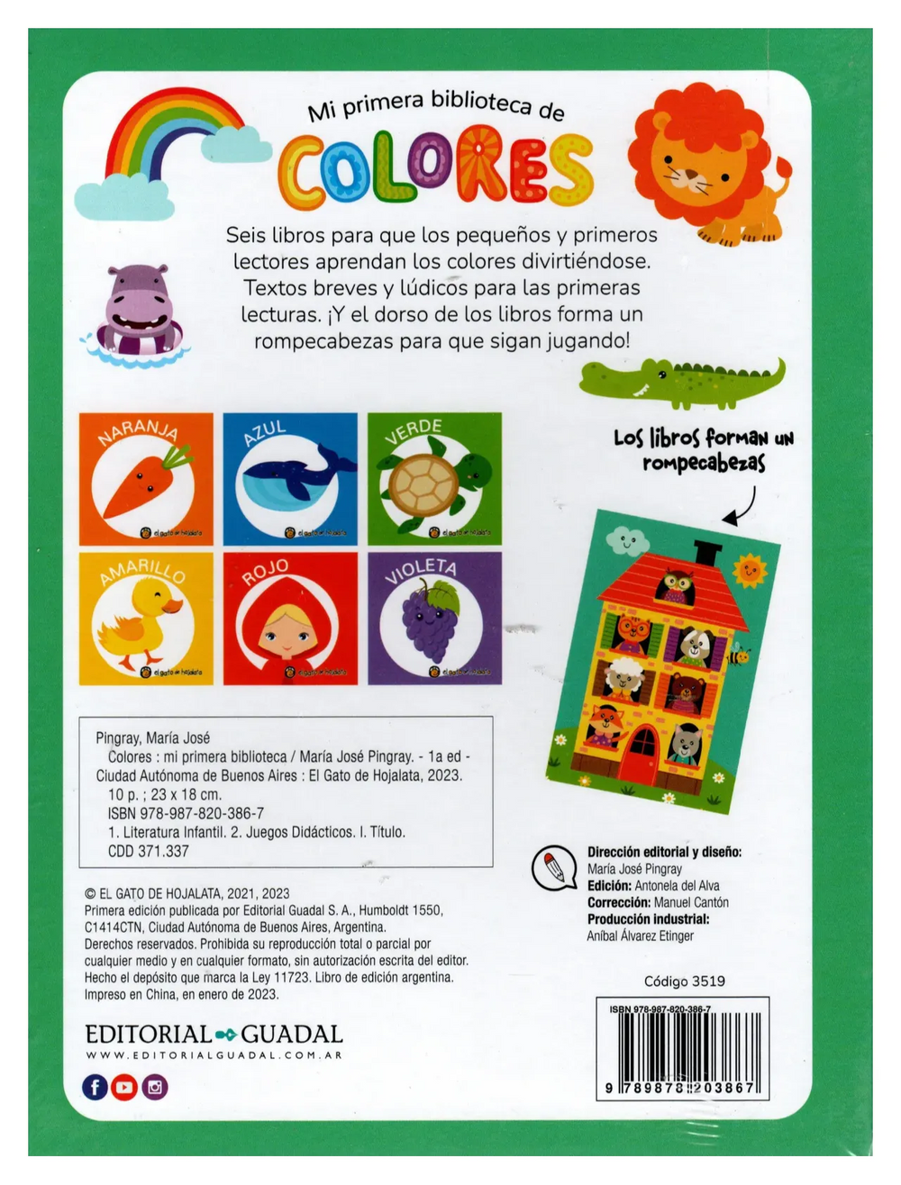 Libro Infantil Mi Primera Biblioteca De Colores