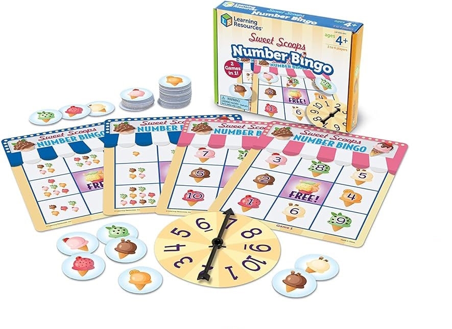 Juego Mesa Bingo De Números Para Niños