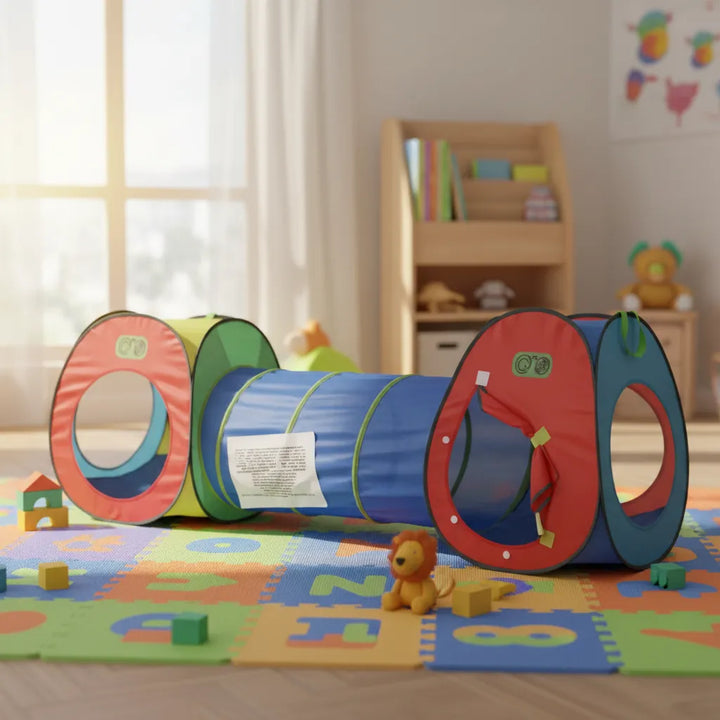 Juguete Túnel Tienda De Campaña Coloridos Para Niños