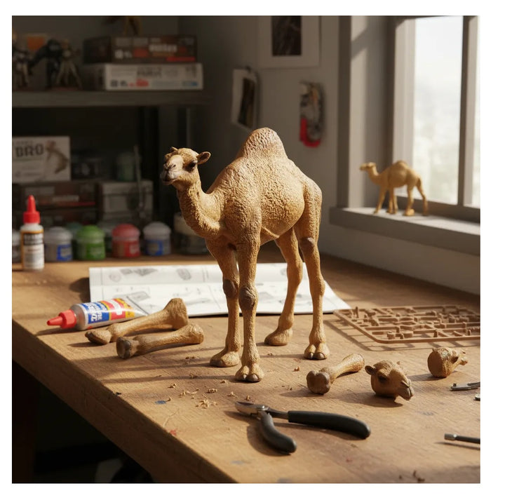 Figura Dromedario Pintada A Mano Papo
