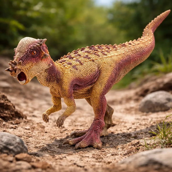 Figura Dinosaurio Paquicefalosaurio Pintada A Mano