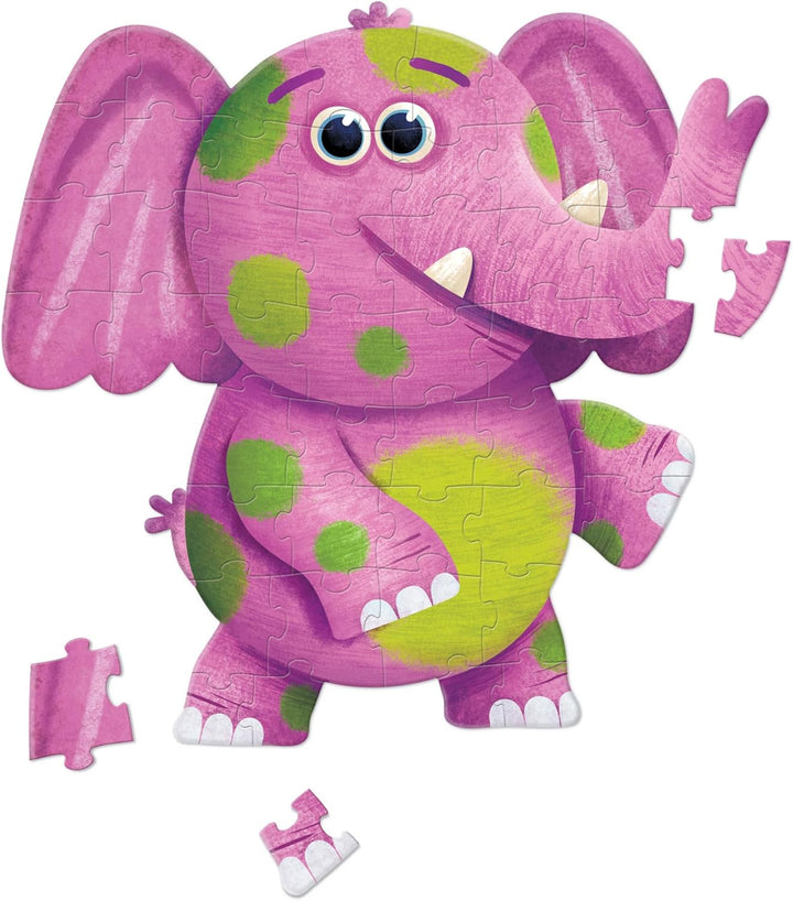 Rompecabezas Jumbo Elefante 48 Piezas Para Niños
