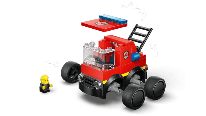 Juego Construcción Camión De Bomberos 67 Piezas Niños