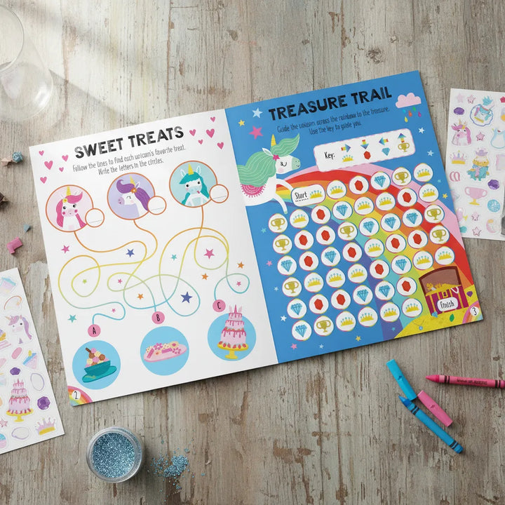 Libro De Actividades Stickers De Unicornios