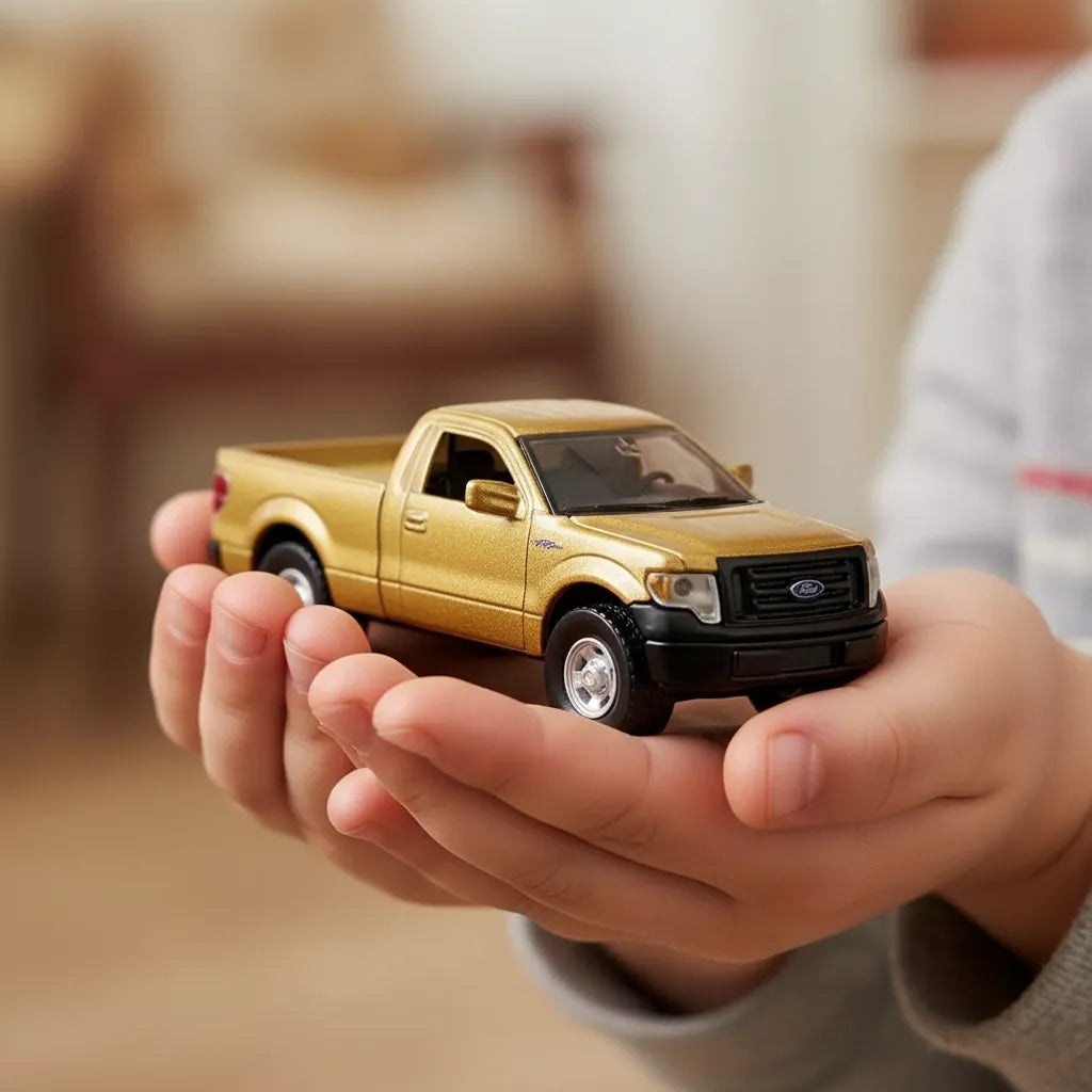 Carros Coleccionable A Escala 1/36 Ford F150 Xl Dorado