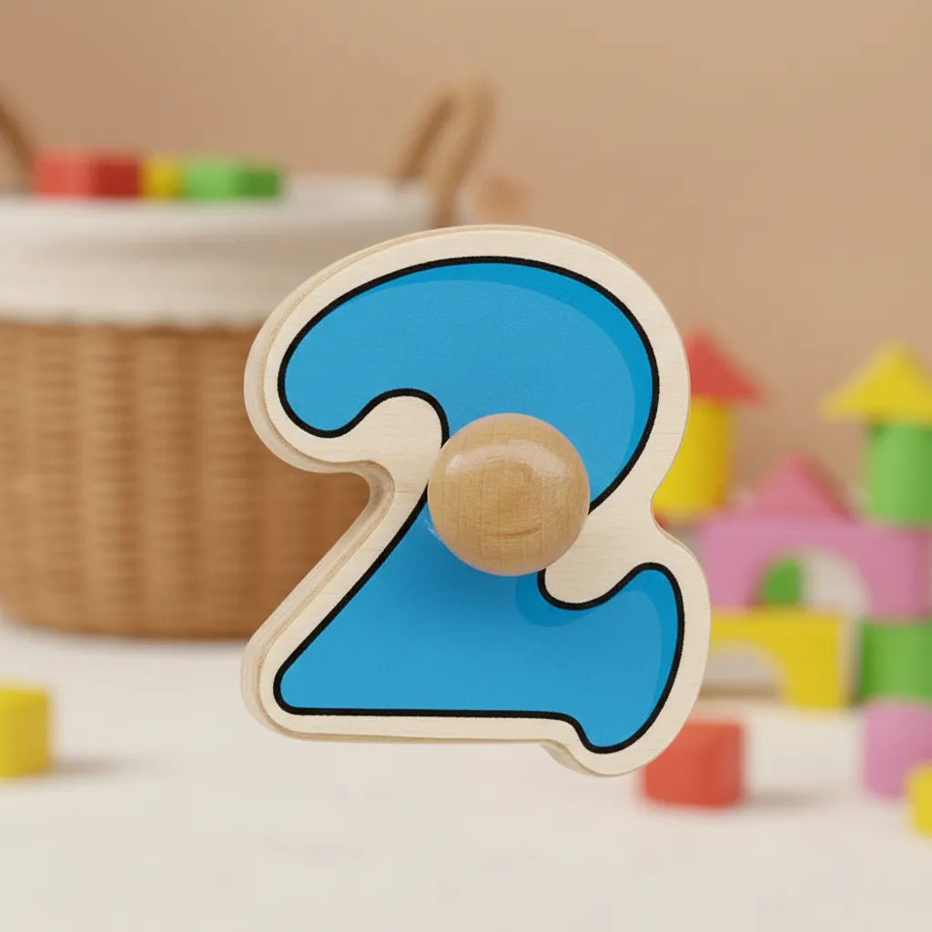 Rompecabezas Números De Madera Para Niños