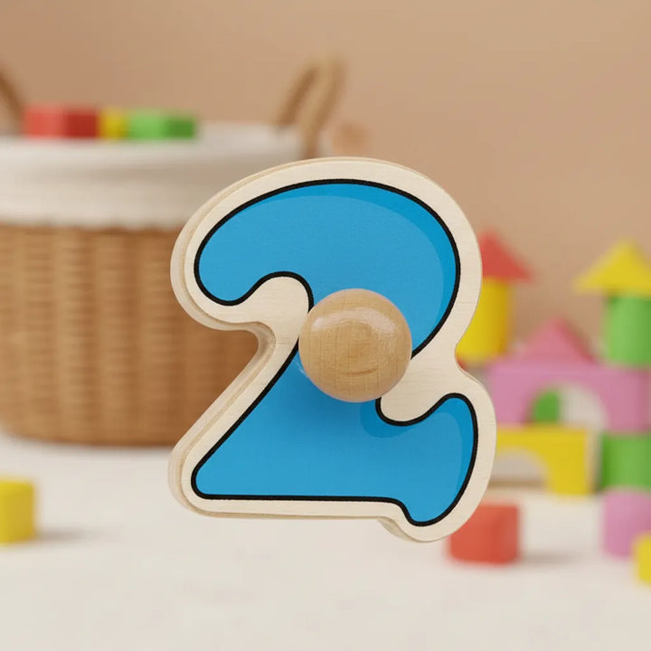 Rompecabezas Números De Madera Para Niños