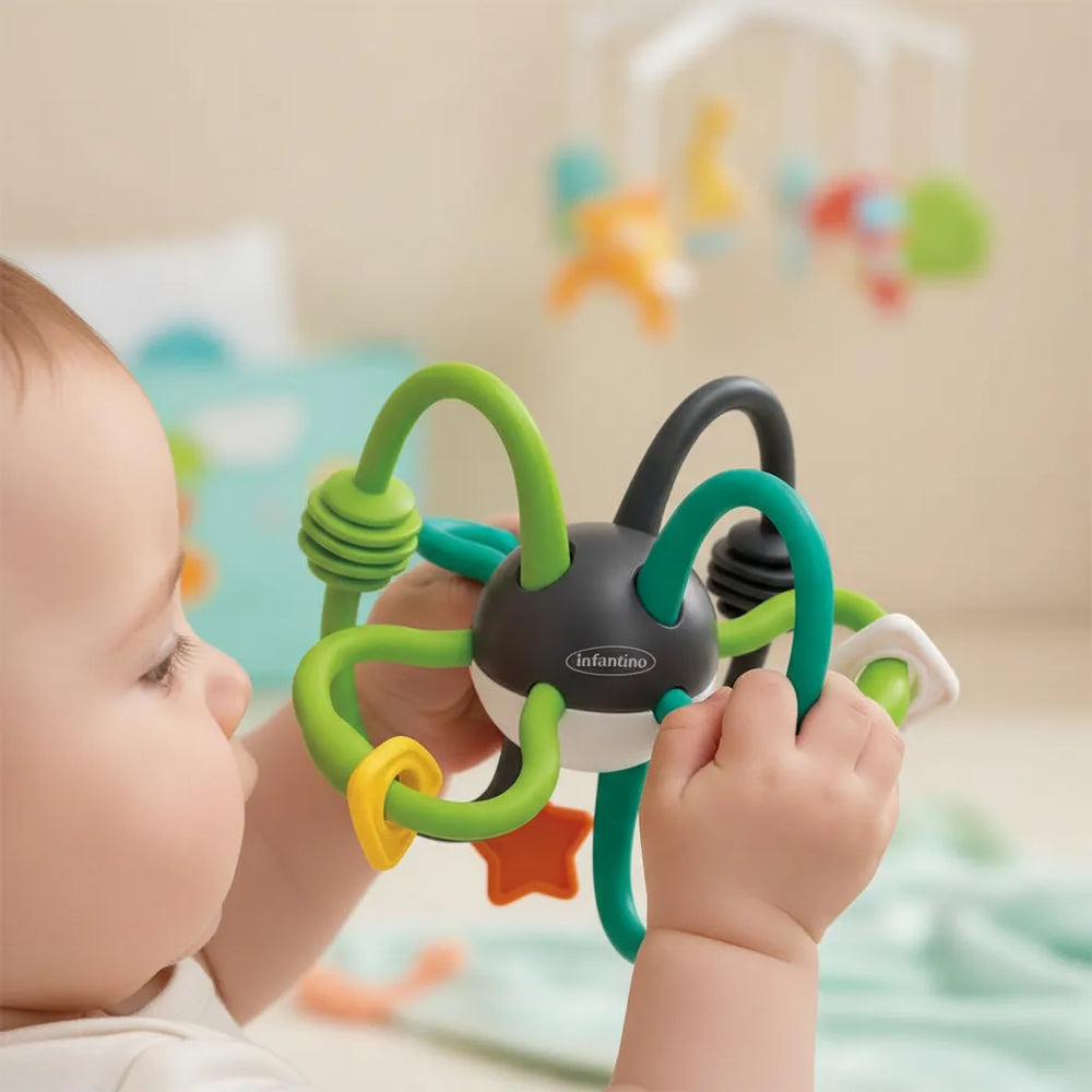 Juego Sensorial De Anillos Mordedor Para Bebés