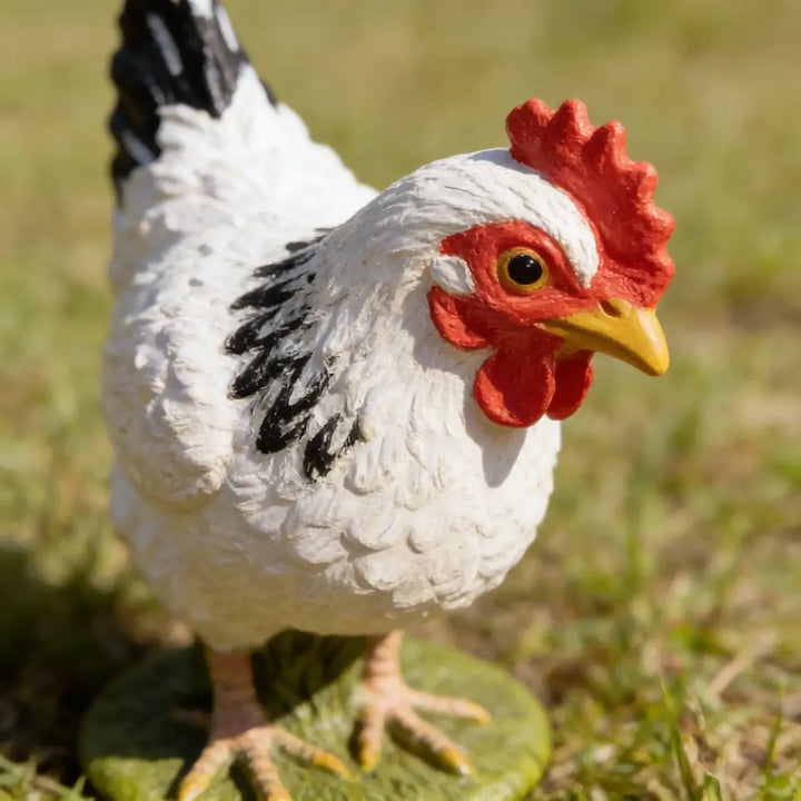 Figura Coleccionable Gallina Blanca Pitado A Mano Papo Niños