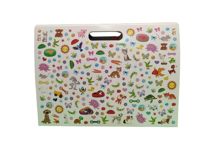 Libro Colorear Con 200 Stickers Mascota Niños