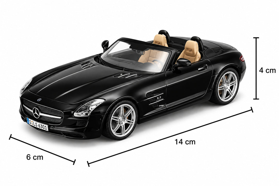 Carro A Escala 1/32 Mercedes-benz Sls Amg Roadster Negro