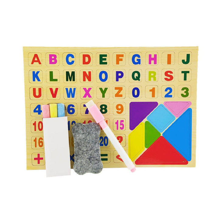Juego De Mesa Ábaco Magnético En Madera 2 En 1 Para Niños