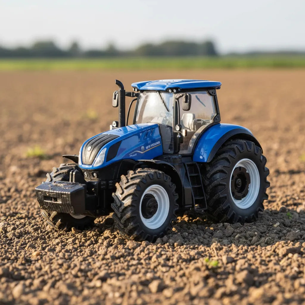 Tractor A Escala Massey Ferguson azul