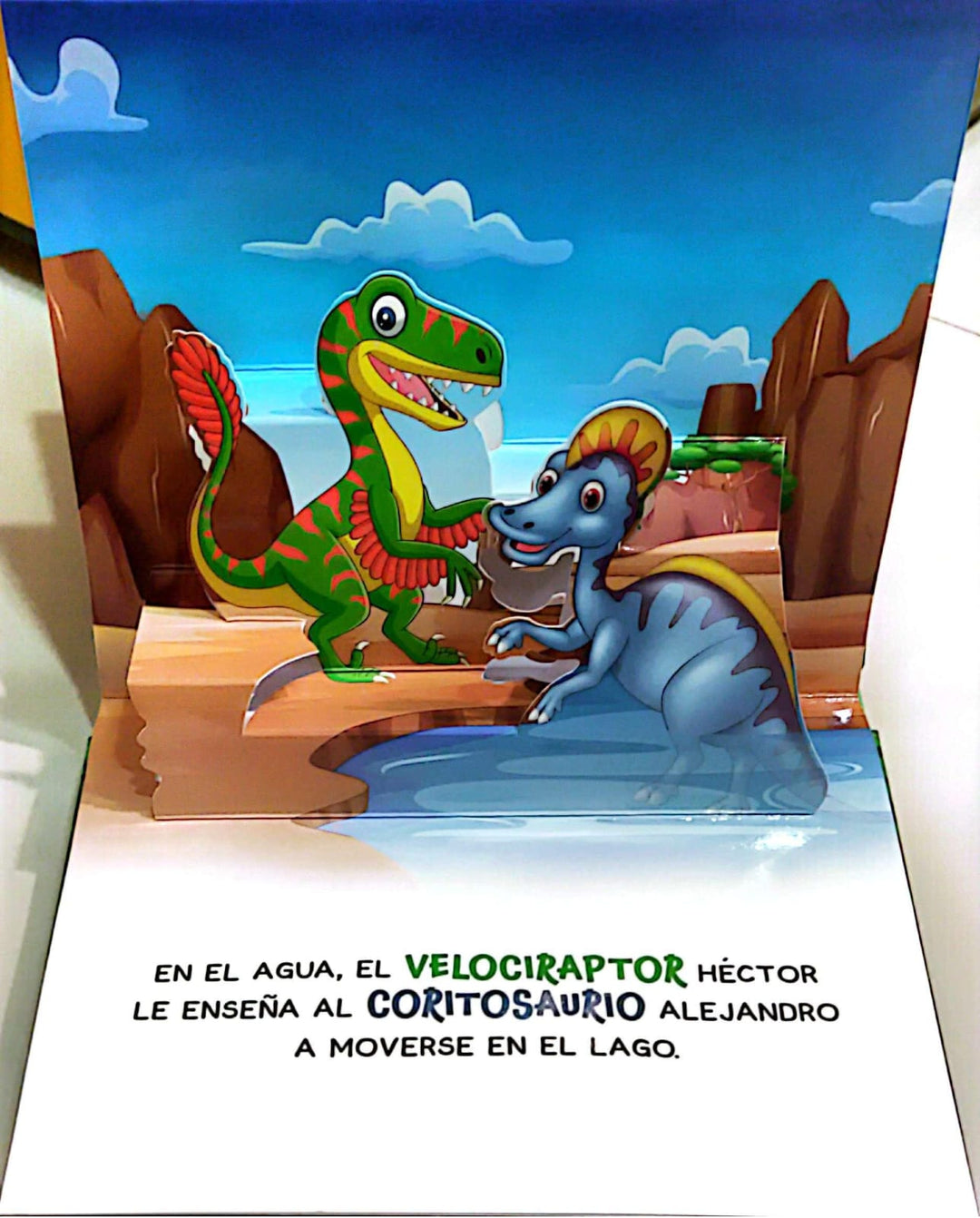 Libro Infantil Pop Up Dinosaurios Paseo De Amigos