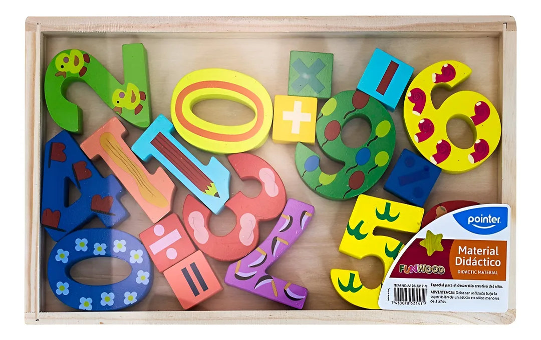 Numeros En Madera Pintados Diseño