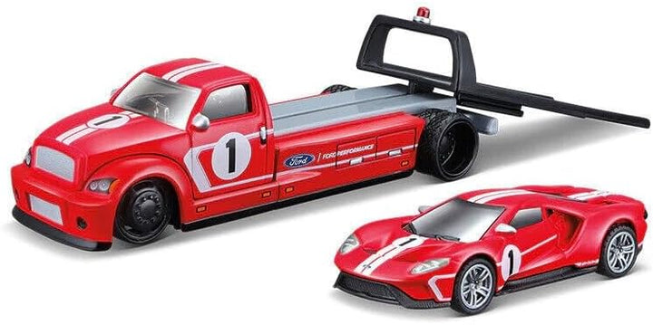 Juguete Flatbed 2018 Ford Gt Hero 1:64 Niños