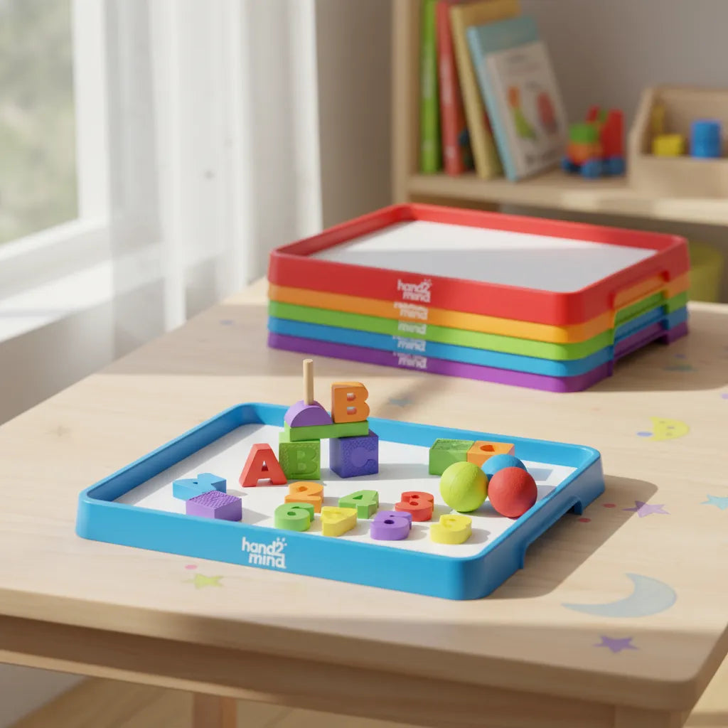 Juego De Bandeja Para Actividades Azul Niños