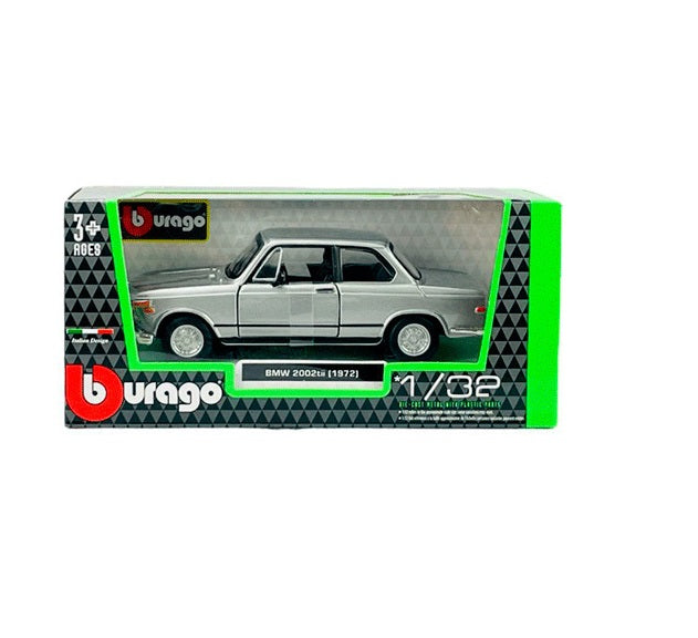 Carro Coleccionable A Escala 1:32 Bmw 2002 Tii 1972 Plateado