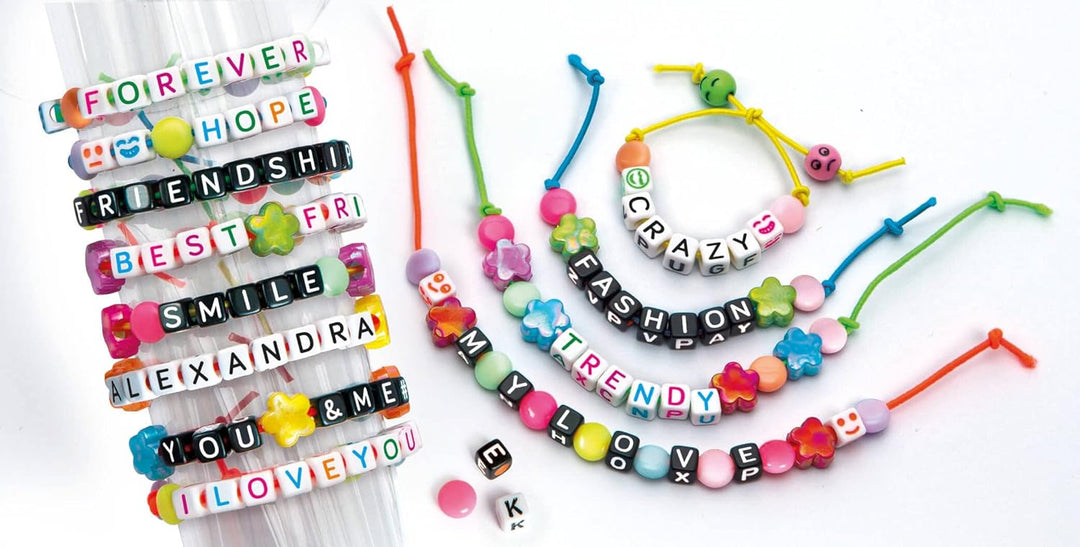 Set Crea Pulseras Mensajes Personalizados Niñas