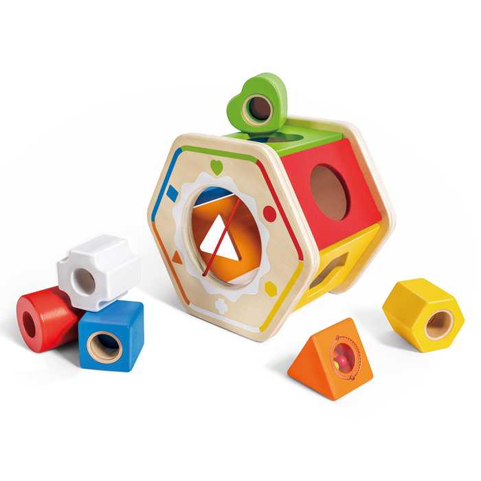 Juego Clasificador De Formas Colores De Madera Para Niños